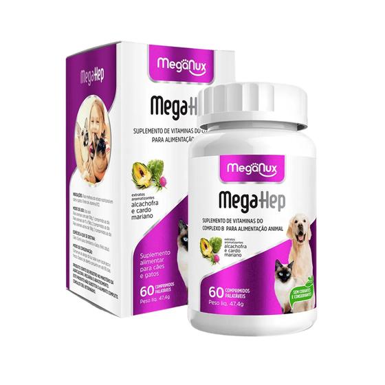 Imagem de MegaHep 790mg 60 Comprimidos - Meganux