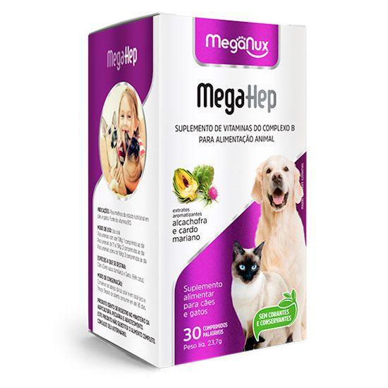 Imagem de Megahep - vitaminas do complexo b 790mg 30 comp. - meganux