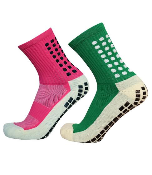 Imagem de Meia Antiderrapante Trusox Alta Performance Kit 2 Pares cores Verde e Rosa