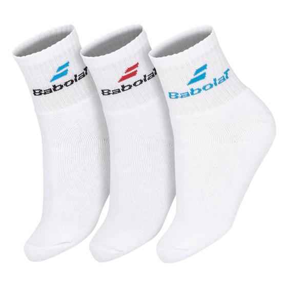 Imagem de Meia Babolat Basic BB047 33 ao 36 - Pack com 03 Pares - Branca