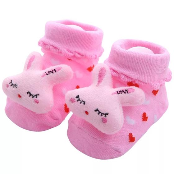 Imagem de Meia bebê pantufa bichinhos menina/menino 