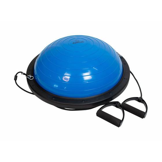 Meia Bola Bosu com Elásticos, Alça Extensora e Bomba - Arktus Menor preço em Meia Bola Bosu com Elásticos, Alça Extensora e Bomba - Arktus