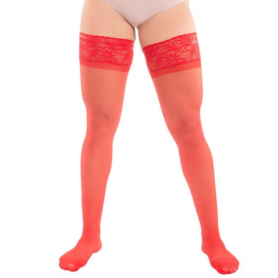 Imagem de Meia Calça 7/8 Renda Silicone Fio 15 Elastano Selene 9630