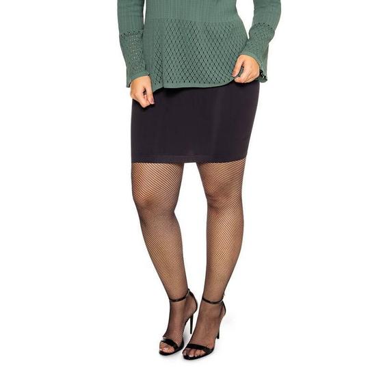 Imagem de Meia-Calça Arrastão Plus Size Lupo 17610 Microfibra