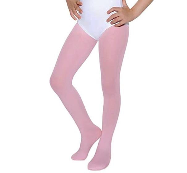 Imagem de Meia calça com pé baby rosa só dança