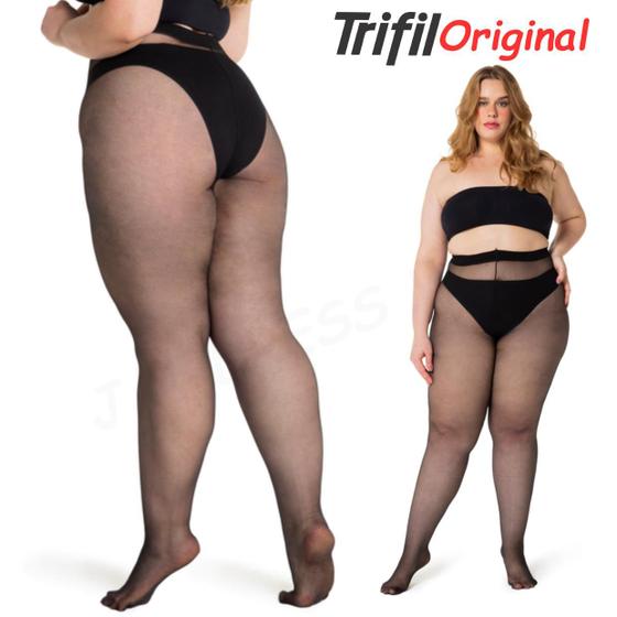 Imagem de Meia Calça Fio 15 Plus Size Trifil Tamanhos Especiais Ideal Para Uso Diário