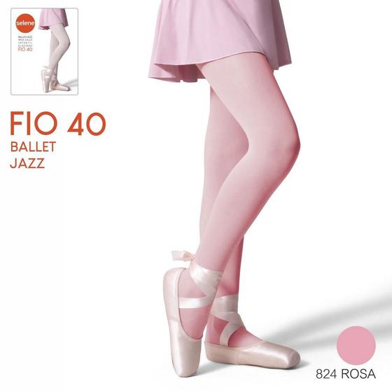 Meia Calca Infantil Ballet/ Jazz Fio 40 9580 - Selene Menor preço em Meia Calca Infantil Ballet/ Jazz Fio 40 9580 - Selene