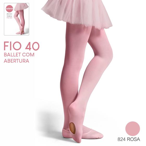 Imagem de Meia calça infantil fio 40 ballet/jazz - qualidade premium