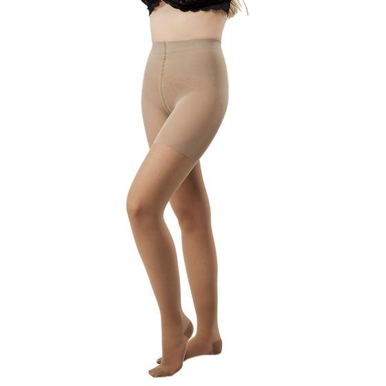 Imagem de Meia-Calça Modeladora Audace 15-20mmHg Fechada Nat Esc GG2