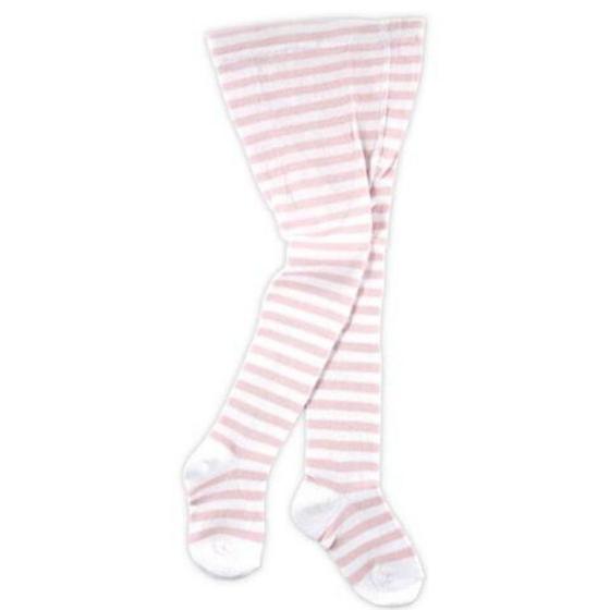 Imagem de Meia calça quentinha listrada branco rosa - luvable friends