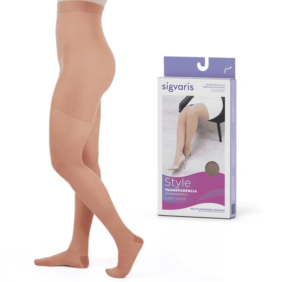 Imagem de Meia Calça Sigvaris Ever Sheer 20-30mmHg - Ponteira Fechada