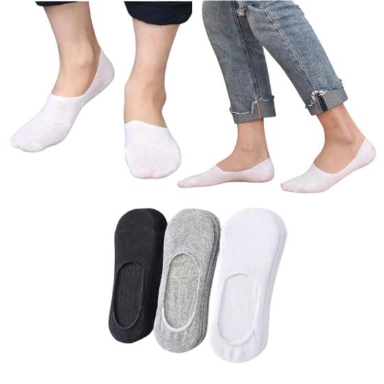 Imagem de Meia Cano Curto Invisivel Sapatilha Feminino Kit 18 Pares Algodão Ideal Escola Trabalho Academia