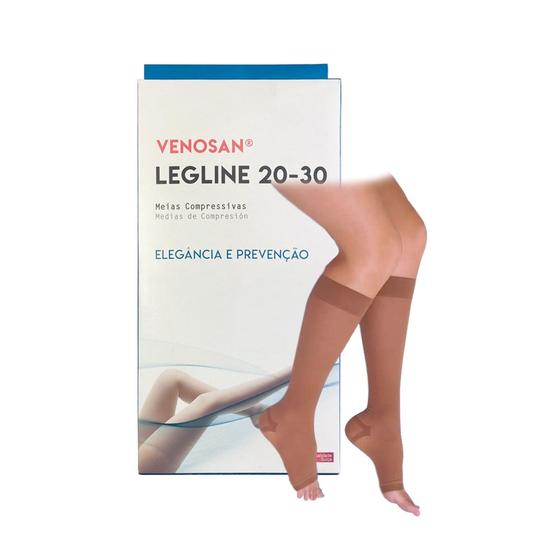 Imagem de Meia Compressão Venosan Legline Média Compressão AD 20-30 Mmhg  Cor Olinda Tamanho P