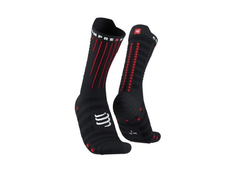 Imagem de Meia de Compressão Cano Médio V4.0  Aero Socks - Preto/Vermelho