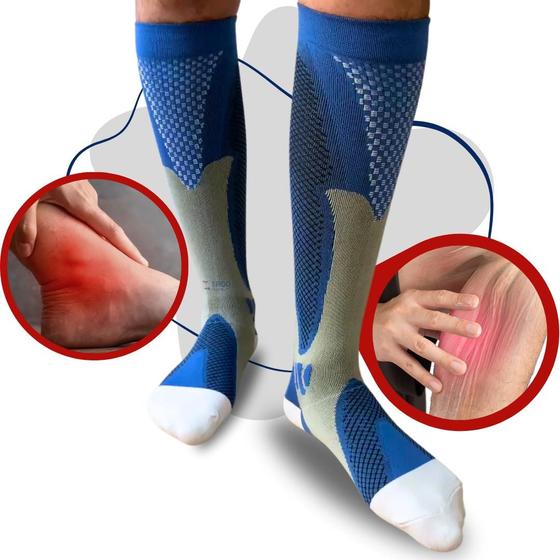 Meia De Compressão Para Trombose e Má Circulação Original Ergo Premium