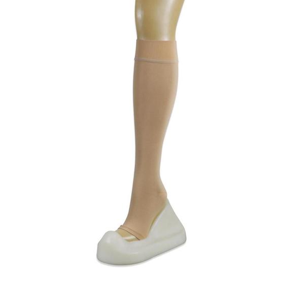 Imagem de Meia de Suave Compressão 3/4 Varimed 18-21mmHg Bege Sem Ponteira