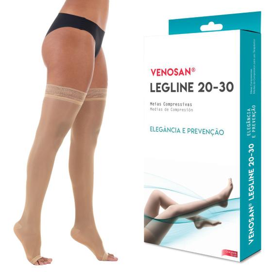 Meia Elástica 7/8 Meia Coxa Venosan Legline 20-30mmhg Menor preço em Meia Elástica 7/8 Meia Coxa Venosan Legline 20-30mmhg