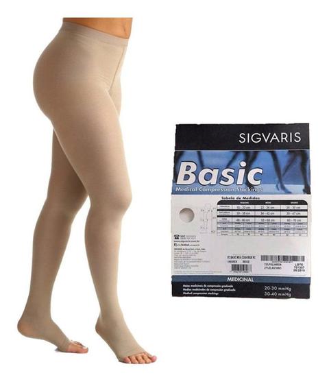 Imagem de Meia Elástica Sigvaris Meia Calça Média Compressão 20-30mmhg