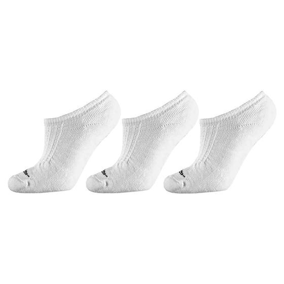 Imagem de Meia esportiva penalty cano invisivel ecoknit 3 pares - branco 34 ao 39