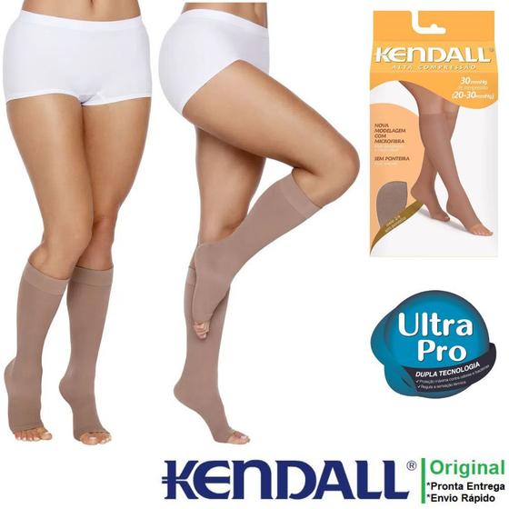 Meia Feminina 3/4 Kendall Com Alta Compressão 20-30 mmHg Modelo Sem Ponteira Menor preço em Meia Feminina 3/4 Kendall Com Alta Compressão 20-30 mmHg Modelo Sem Ponteira