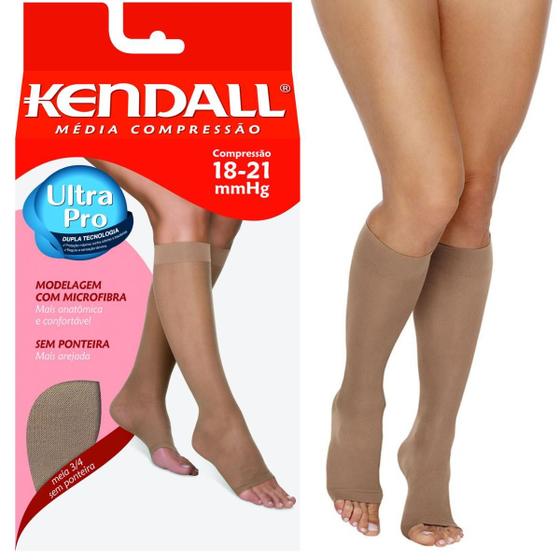 Meia Feminina Kendall 34 Média Compressão Sem Ponteira Imagem de Meia Feminina Kendall 34 Média Compressão Sem Ponteira