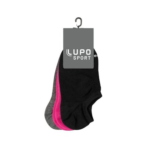 Imagem de Meia Feminina Lupo 03271 Af Sport Sap Kit C/3 Pares