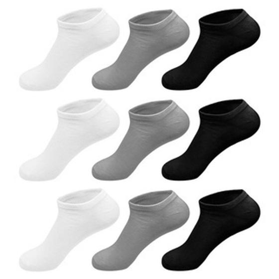 Meia Kit 6 Pares Meias Soquetes Cano Curto Unisex invisível Menor preço em Meia Kit 6 Pares Meias Soquetes Cano Curto Unisex invisível