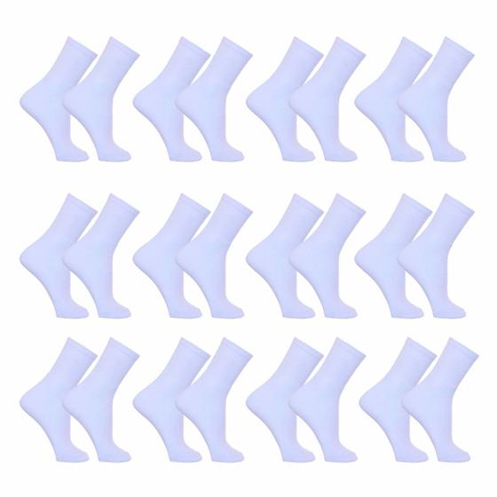 Meia Masculina Kit 12 Pares Cano Alto Sport Algodão Tamanho 39 a 43 Menor preço em Meia Masculina Kit 12 Pares Cano Alto Sport Algodão Tamanho 39 a 43
