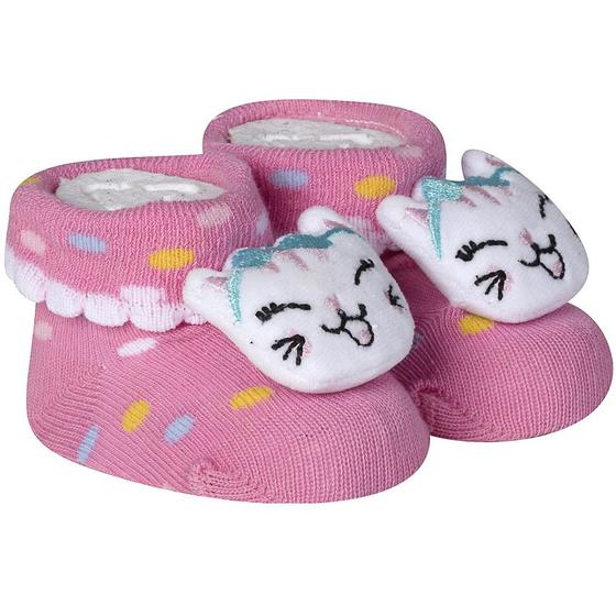 Imagem de Meia Pantufa Bebê Recém Nascido Menina