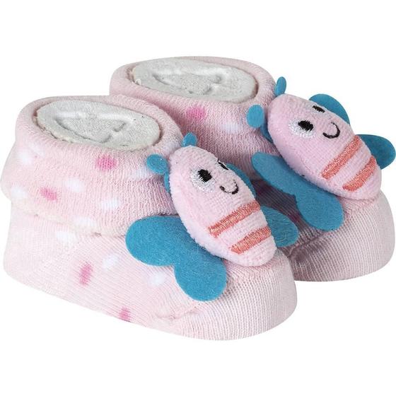 Imagem de Meia Pantufa Bebê Recém Nascido Menina