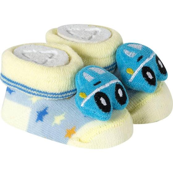 Imagem de Meia Pantufa Bebê Recém Nascido Menino