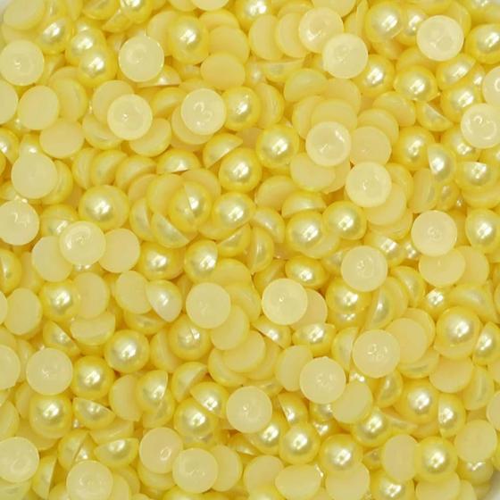 Imagem de Meia Pérola 8mm 40 Amarelo - 250g