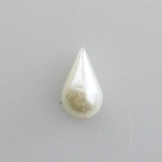 Imagem de Meia perola para colagem gota 6x10mm em abs com 50gr