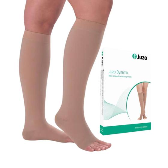Imagem de Meia Selecta Dynamic Cotton 20-30 mmHg 3/4 Cor Bege