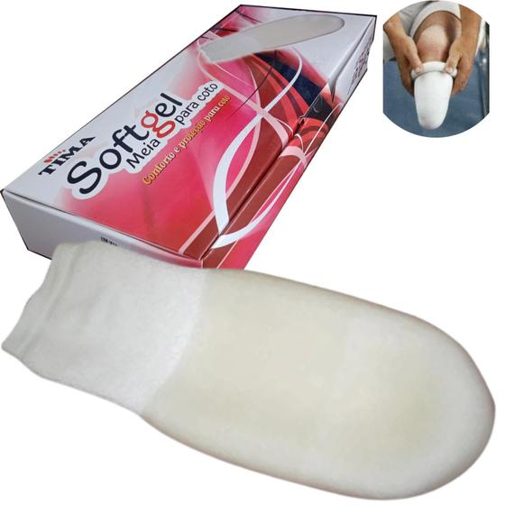 Imagem de Meia Softgel Coto Amputação Transtibial Gel Confortável  (Tamanho G)