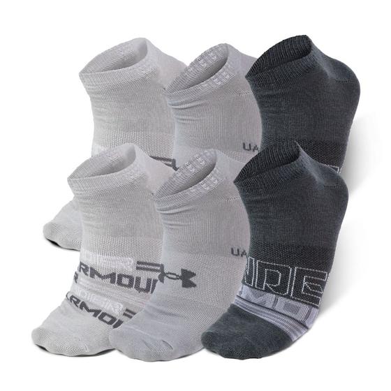 Meia Unissex Under Armour Essentials Invisivel - Pacote com 6 pares Menor preço em Meia Unissex Under Armour Essentials Invisivel - Pacote com 6 pares