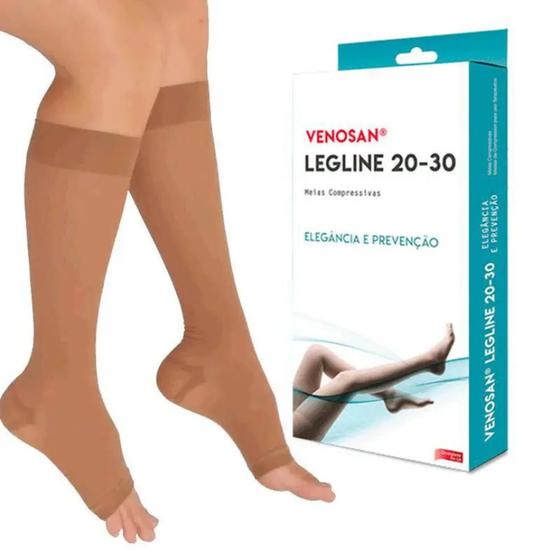 Meia Venosan Legline panturrilha 20-30 Olinda pé aberto tamanho P Menor preço em Meia Venosan Legline panturrilha 20-30 Olinda pé aberto tamanho P