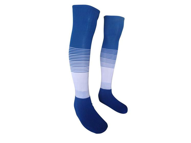 Meião Profissional Degrade kit 20 pares Azul Roya/Branco Menor preço em Meião Profissional Degrade kit 20 pares Azul Roya/Branco