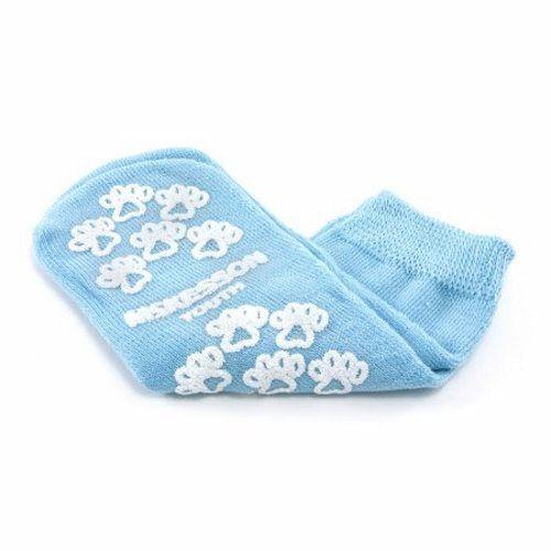Imagem de Meias Chinelo Juvenil McKesson - Tamanhos 8 a 4 1/2 - Azul Claro - Pacote com 2 Pares