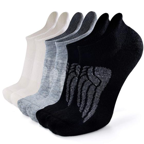 Imagem de Meias de corrida Busy Socks Wool Blend Merino 6 pares, tamanho 9-11