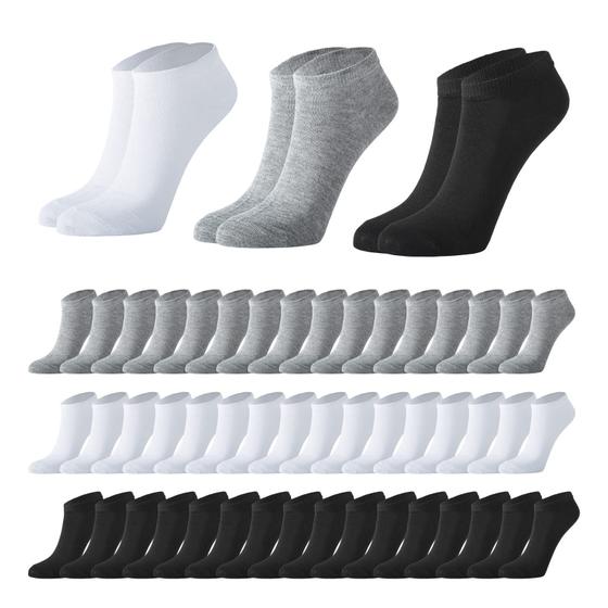 Imagem de Meias de Tornozelo Sophproton (160 Pares) - Absorção de Umidade para Homens e Mulheres