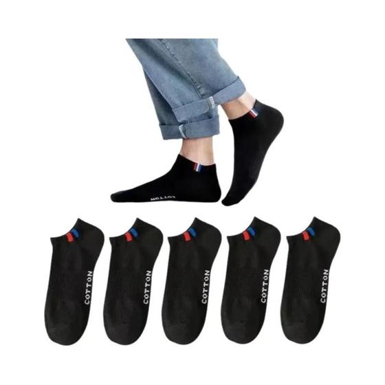 Imagem de Meias Masculinas com Forro Respirável - 5 a 10 Pares - Conforto e Maciez