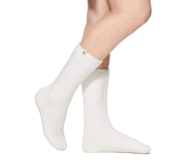 Imagem de Meias UGG Leda Cozy Sock para mulheres, brancas