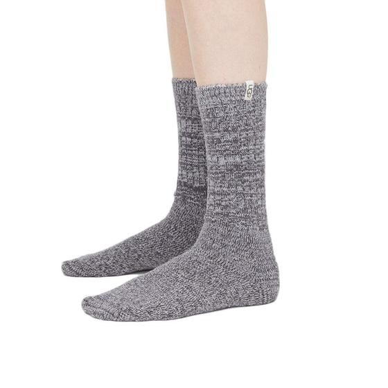 Imagem de Meias UGG Rib Knit Slouchy Crew Nightfall para mulheres