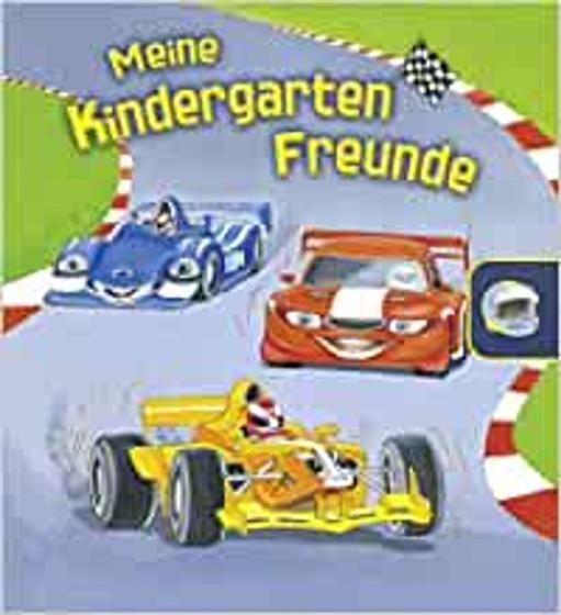 Imagem de Meine Kindergarten-Freunde (Rennautos): Eintragbuch, Freundebuch mit Magnetverschluss - EDITORA GONDOLINO