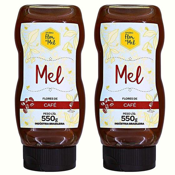 Imagem de Mel flores de café premium 550g apiário flor de mel kit 2 un