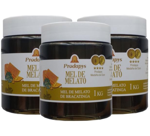 Imagem de Mel Melato de Bracatinga 1kg Kit com 3