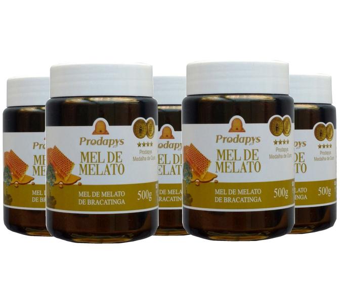 Imagem de Mel Melato de Bracatinga 500g Kit com 5