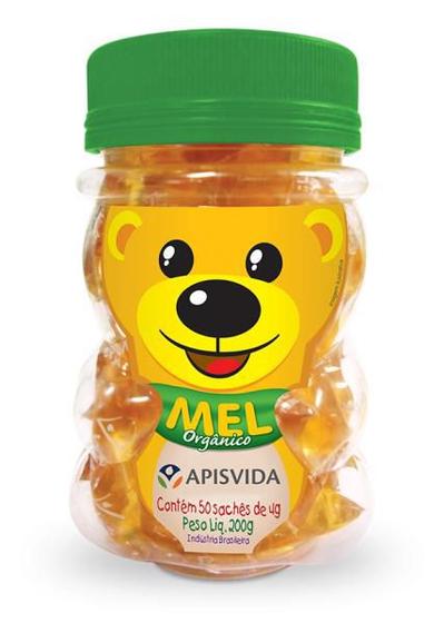 Imagem de Mel Orgânico Sachê Kids Apis Vida 200g