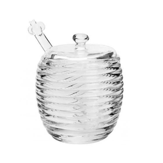 Imagem de Meleira Cristal com Pegador e Tampa Colmeia 210 ml Lyor